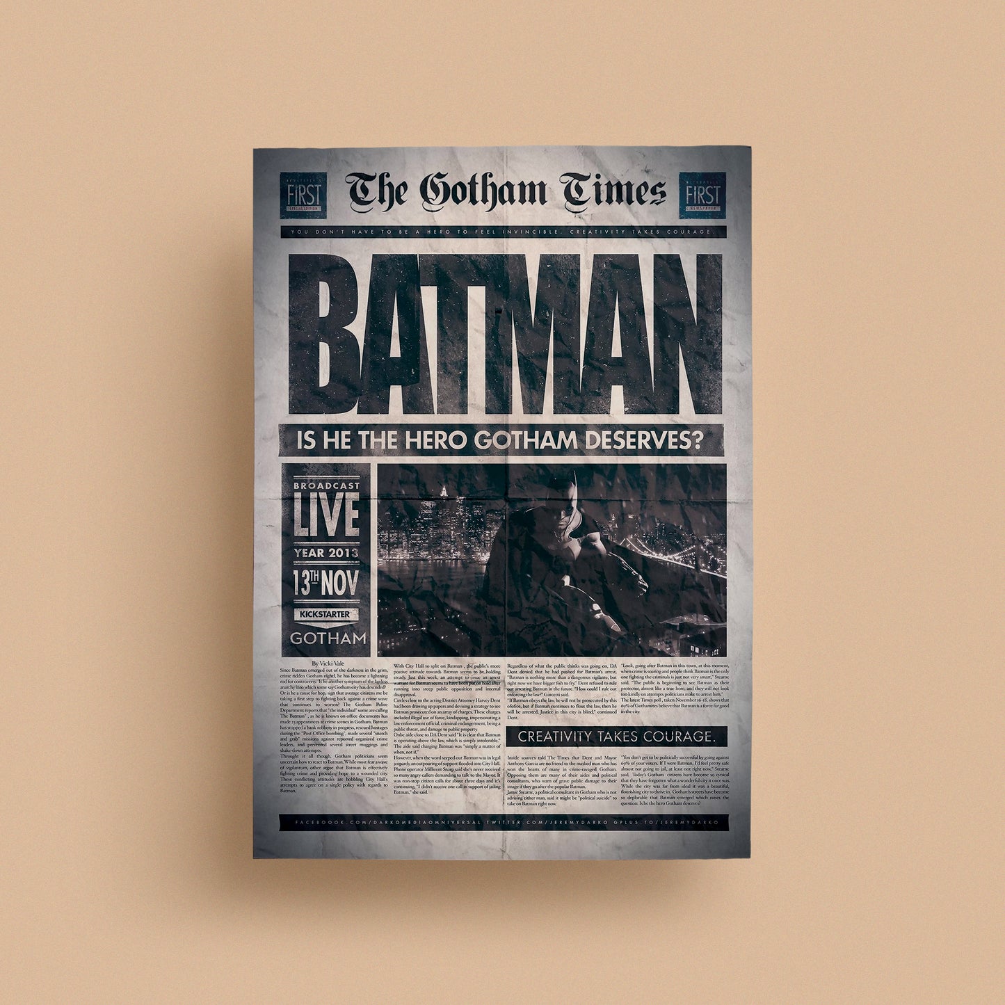 Bat Man | #04 | DC Poster